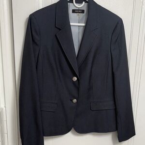 Nine West Women's Navy Blazer with Silver Buttons